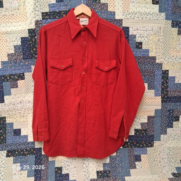 Frost Proof Other - True Vintage 50s FrostProof Wool Flannel Shirt Mens‎ Size Medium 14 1/2